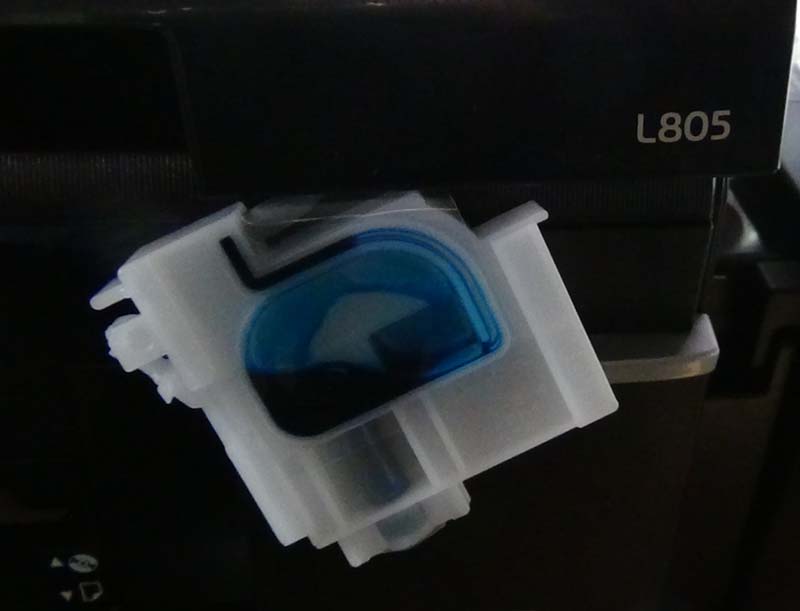 Epson L805 полосит при печати